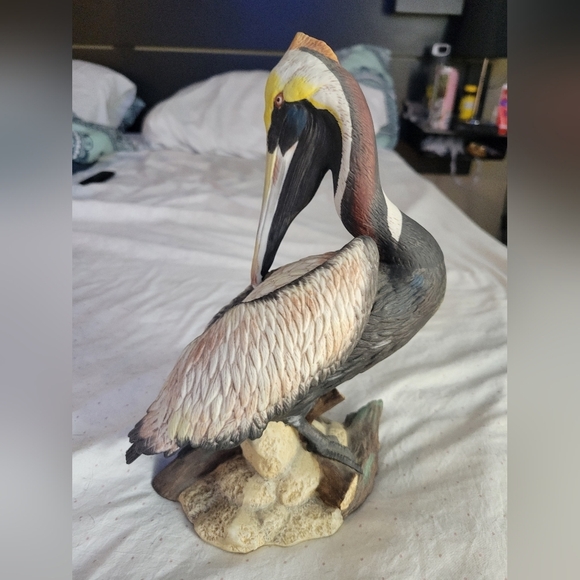 Porcelain Brown Pelican Bird Figure By Goto Originals Limited Edition 841/1200 - Picture 3 of 6